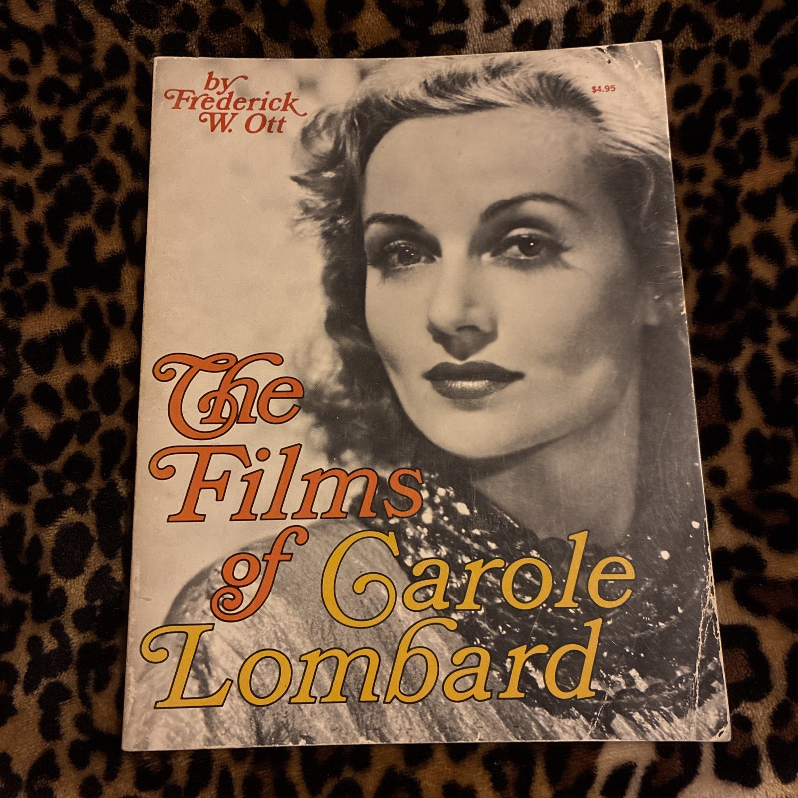Vintage 1972 THE FILMS OF CAROLE LOMBARD PAPERBACK BOOK Frederick W. Ott SYB22
