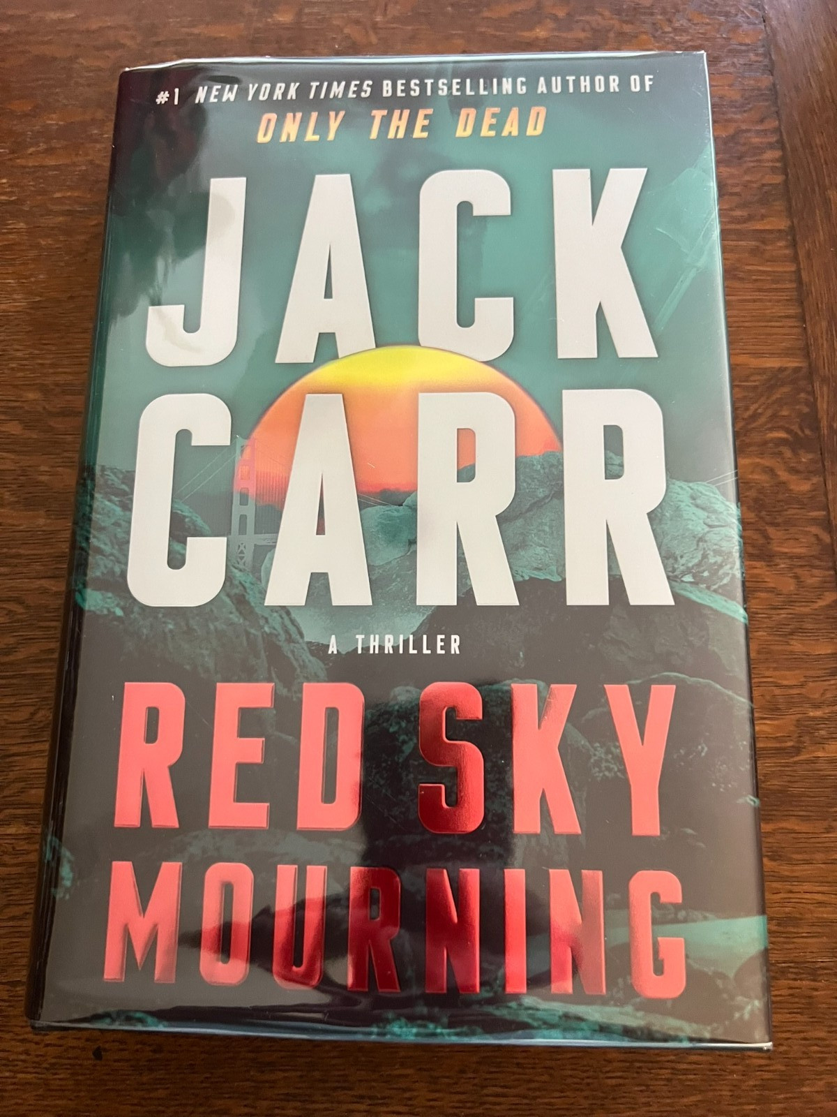Red Sky Mourning by Jack Carr SIGNED 1st SHOT-THRU Brand New Hardcover 2024