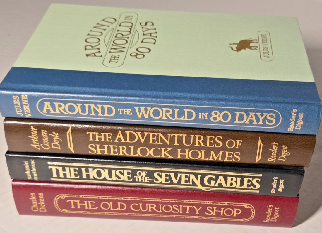 Reader’s Digest World’s Best Reading Classics Lot 4 Hardcover Books Inserts