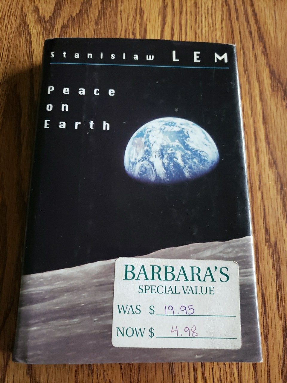 Peace on Earth Hardcover Book With Dust Jacket by Stanislaw Lem VG/EX Condition
