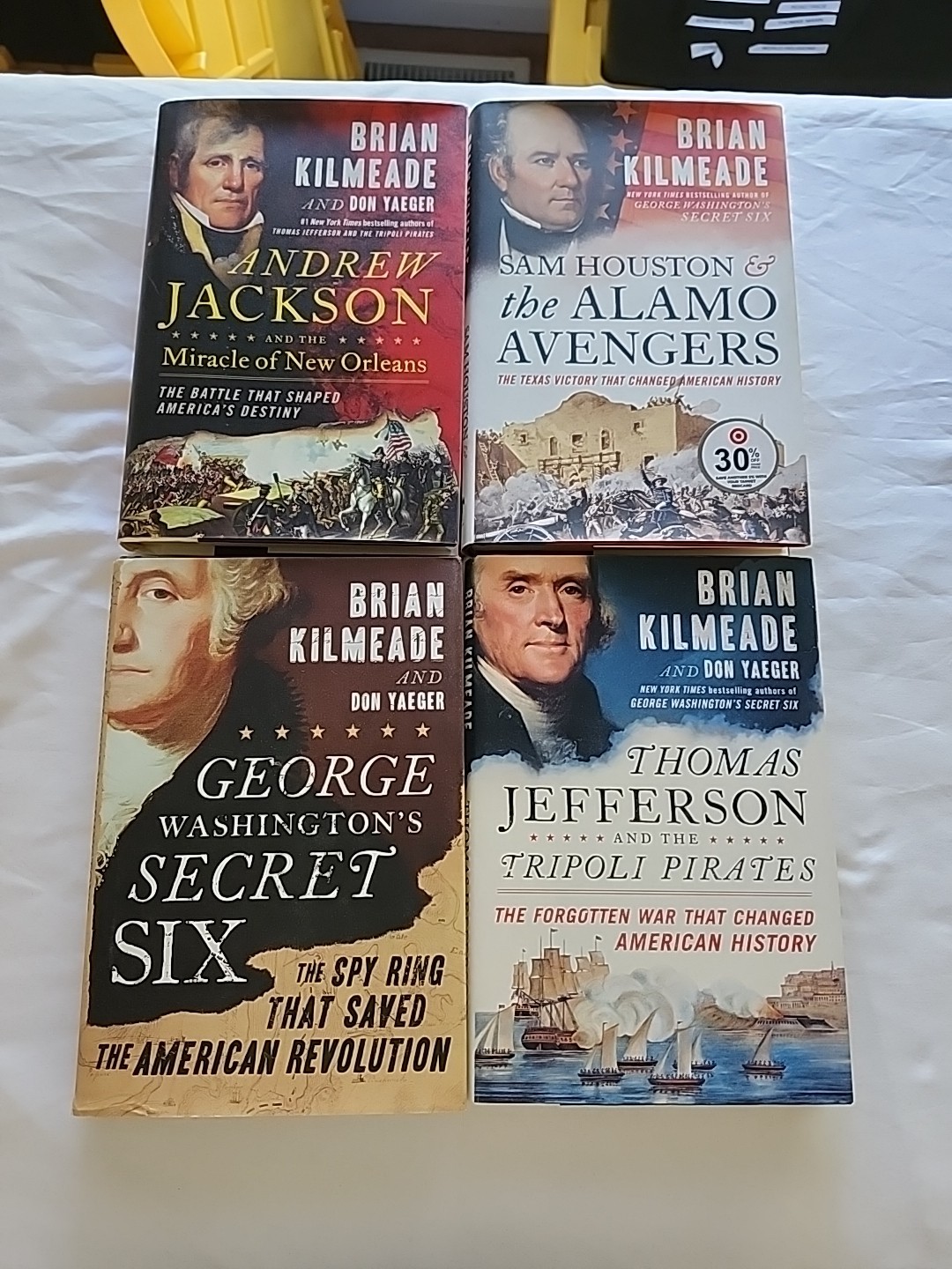 Lot Of 4 Brian Kilmeade and Don Yaeger America’s Heroes And History Series Hc