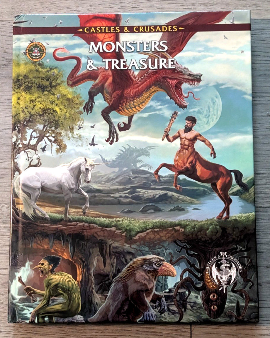 TROLL LORD GAMES ~ CASTLES & CRUSADES ~ MONSTERS & TREASURE ~ 6th PRINTING HC