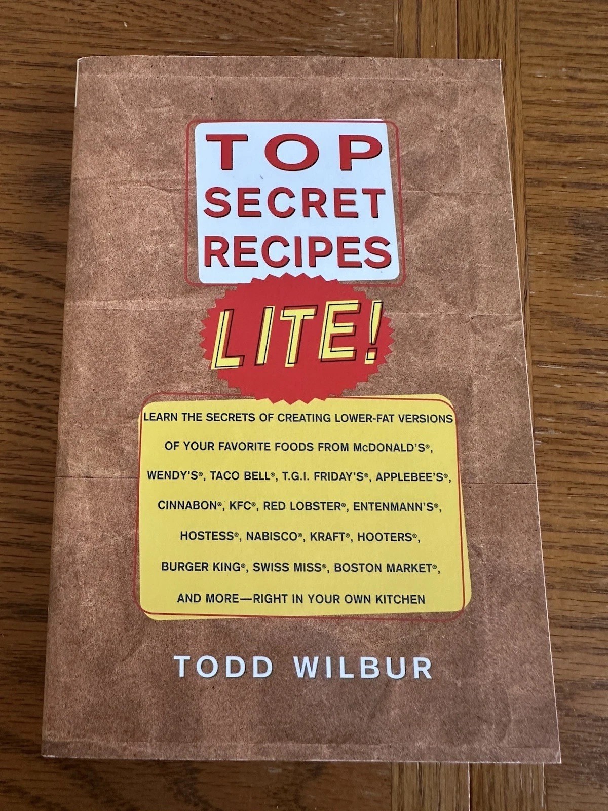Vintage 1998 Top Secret Recipes Lite! Cookbook Restaurants Paperback Cook Book