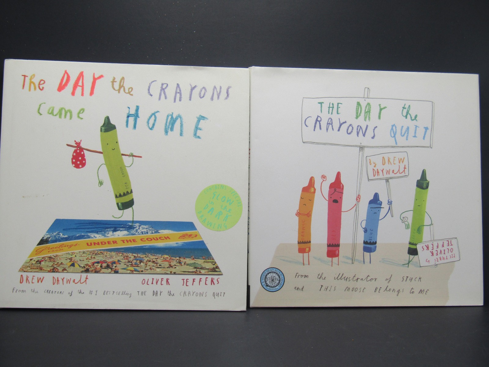 Lot of 2 Kids Hardcovers: The Day the Crayons Quit & The Day Crayons Came Home