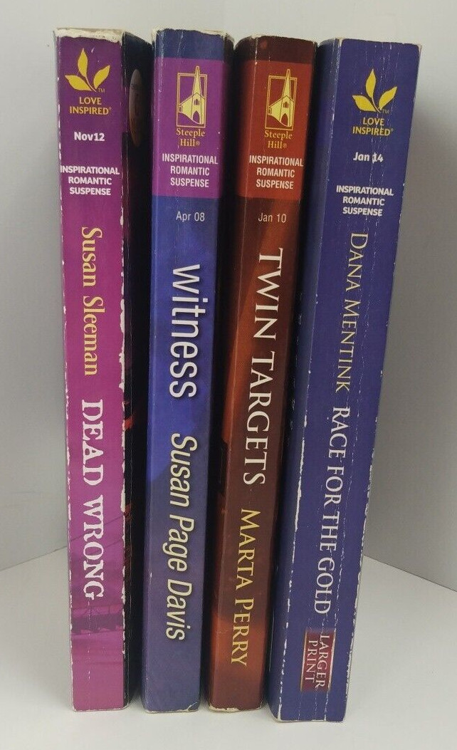 Love Inspired Suspense Novels Random Mix Paperbacks Lot of 4