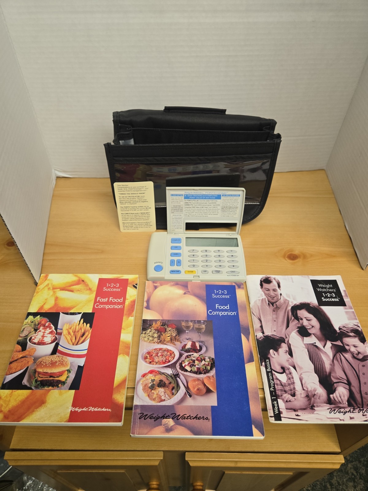 Weight Watchers 123 Success Lot Of 3 Guide Journals, Member Pouch & Calculator