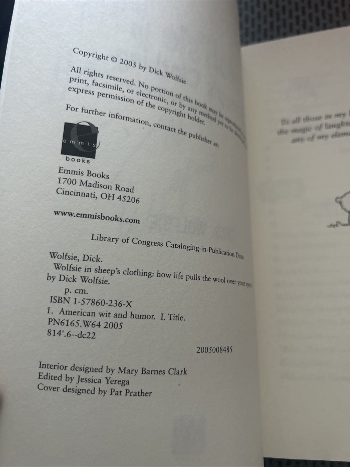 New Signed! Wolfsie in Sheep’s Clothing : How Life Pulls the Wool over Your Eyes