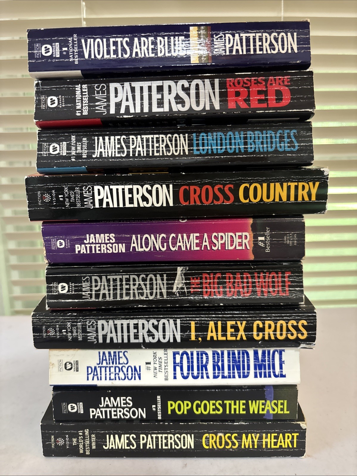 Lot of 10 – James Patterson – Alex Cross Series – Paperback – Free Shipping