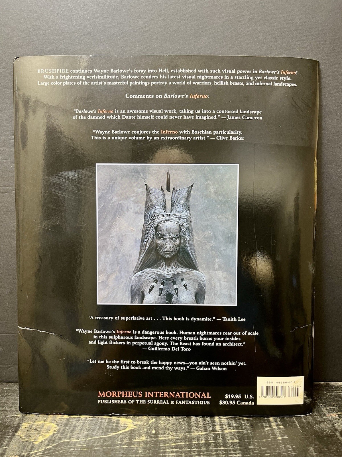 Brushfire Illuminations from the Inferno by Wayne Barlowe 2001 Sftcvr VG B2