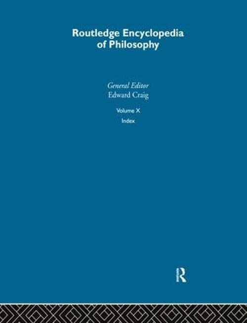 Routledge Encyclopedia of Philosophy Hardcover