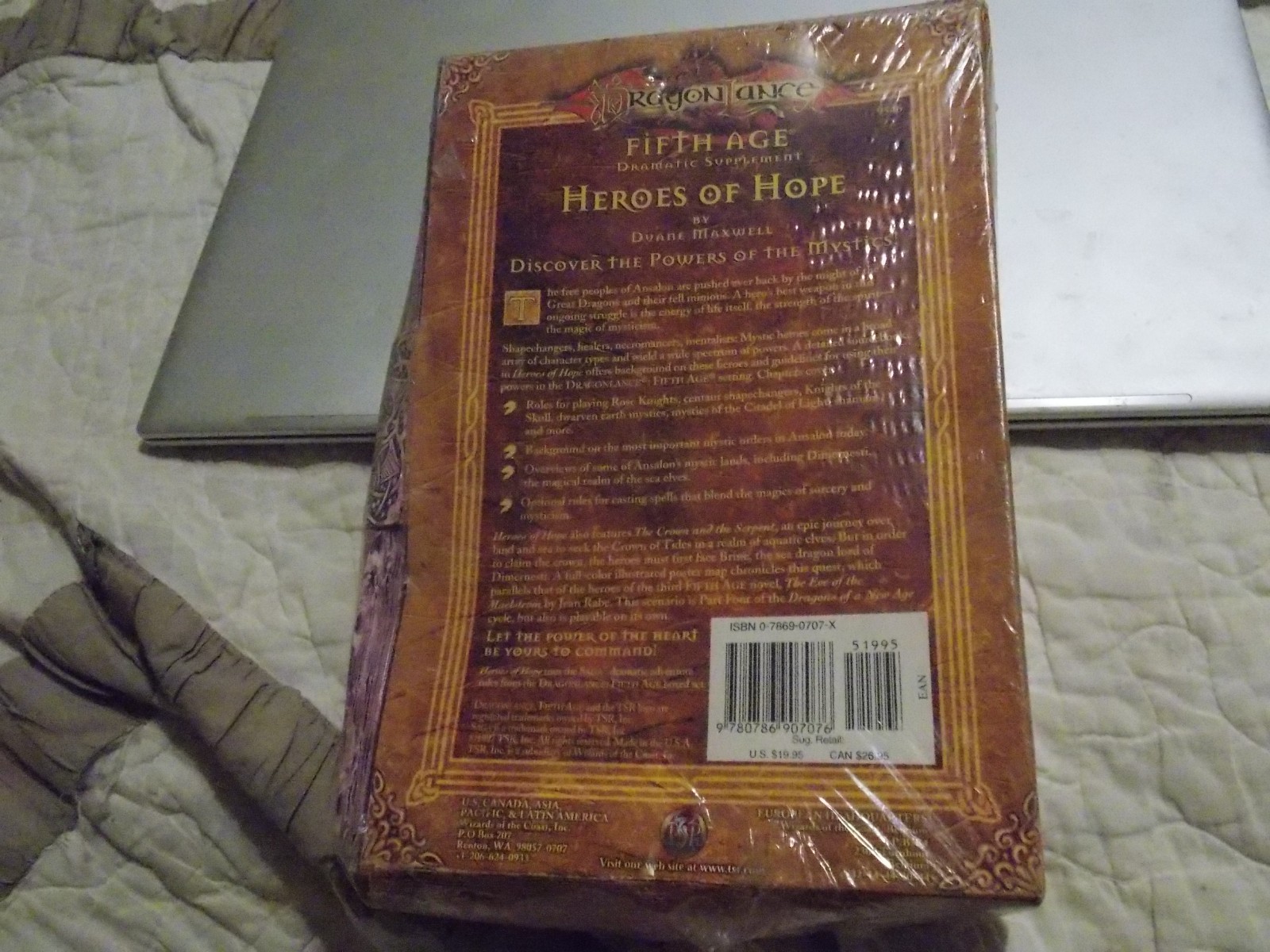WOTC D&D Dragonlance Fifth Age Heroes of Hope Saga Game Rule Unopened Damaged Bx