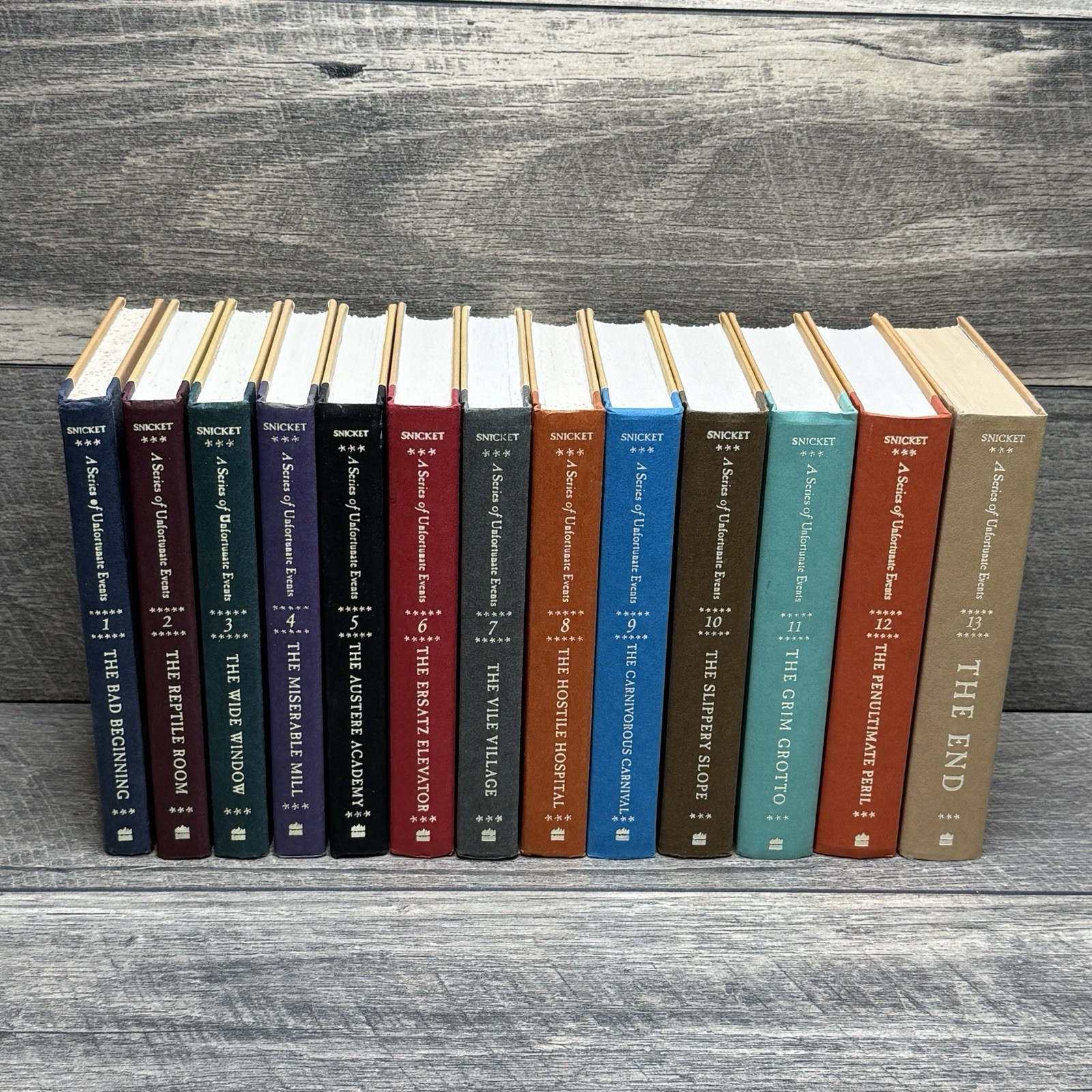 A Series of Unfortunate Events Lemony Snicket Complete Set 1-13 HC 1st Editions