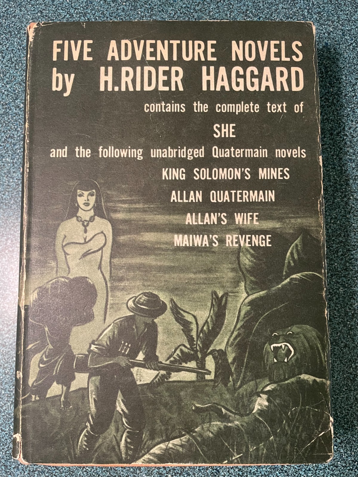 Five Adventure Novels by H. Rider Haggard (1951, HCDJ)