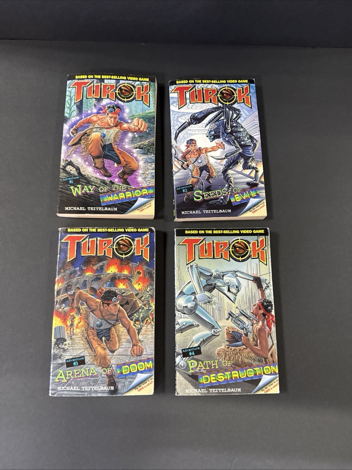 Turok Novel Book Set 1 2 3 4 Gold Key 1st Edition Special Paperback Teitelbaum