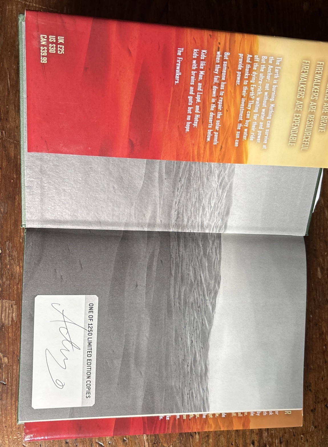 Adrian Tchaikovsky ~ Firewalkers ~ Solaris SIGNED/LIMITED!