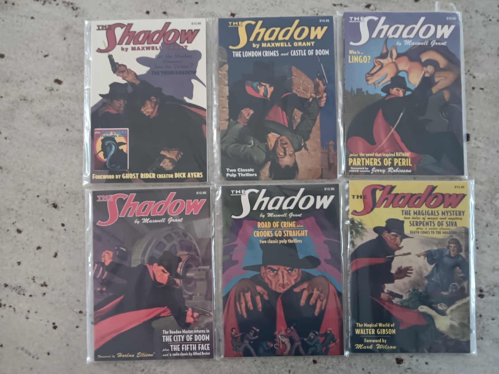 The Shadow Pulp Reprints, #7-12; Pub. By Nostalgia Ventures; Unread