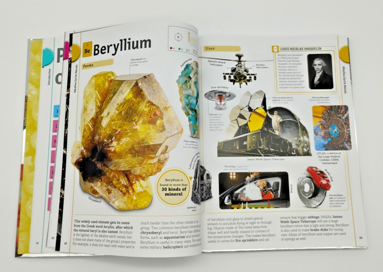 DK Smithsonian Elements Book Visual Encyclopedia Periodic Table For Kids HC 2017