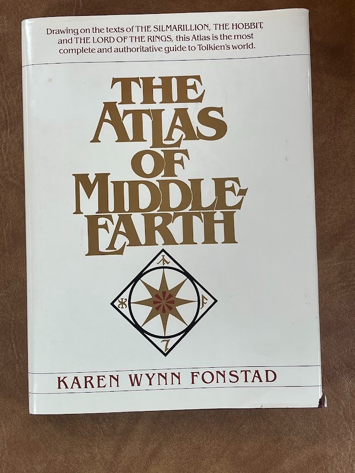 The Atlas of Middle Earth by Karen Wynn Fonstad (1st Edition/First Printing)