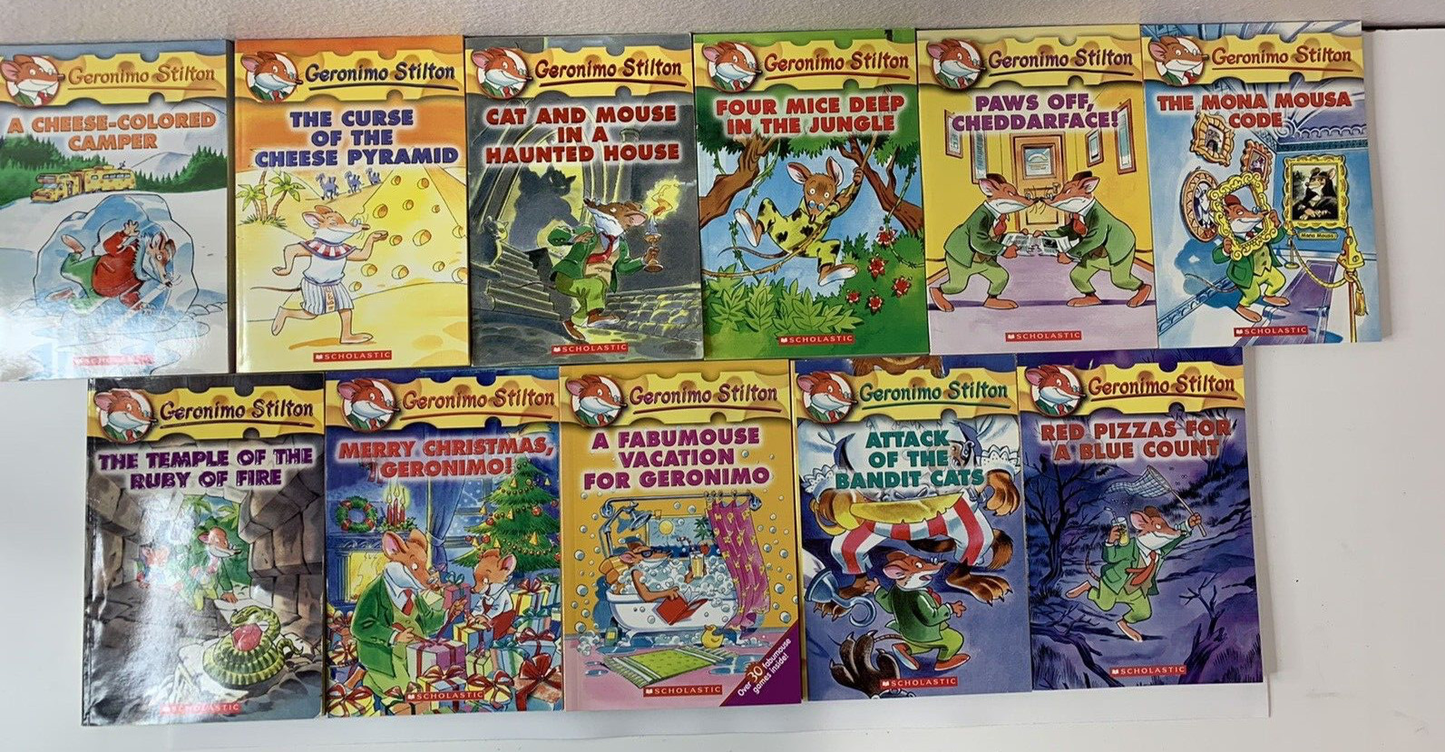 Geronimo Stilton series – Lot of 11 Paperbacks – from Scholastic