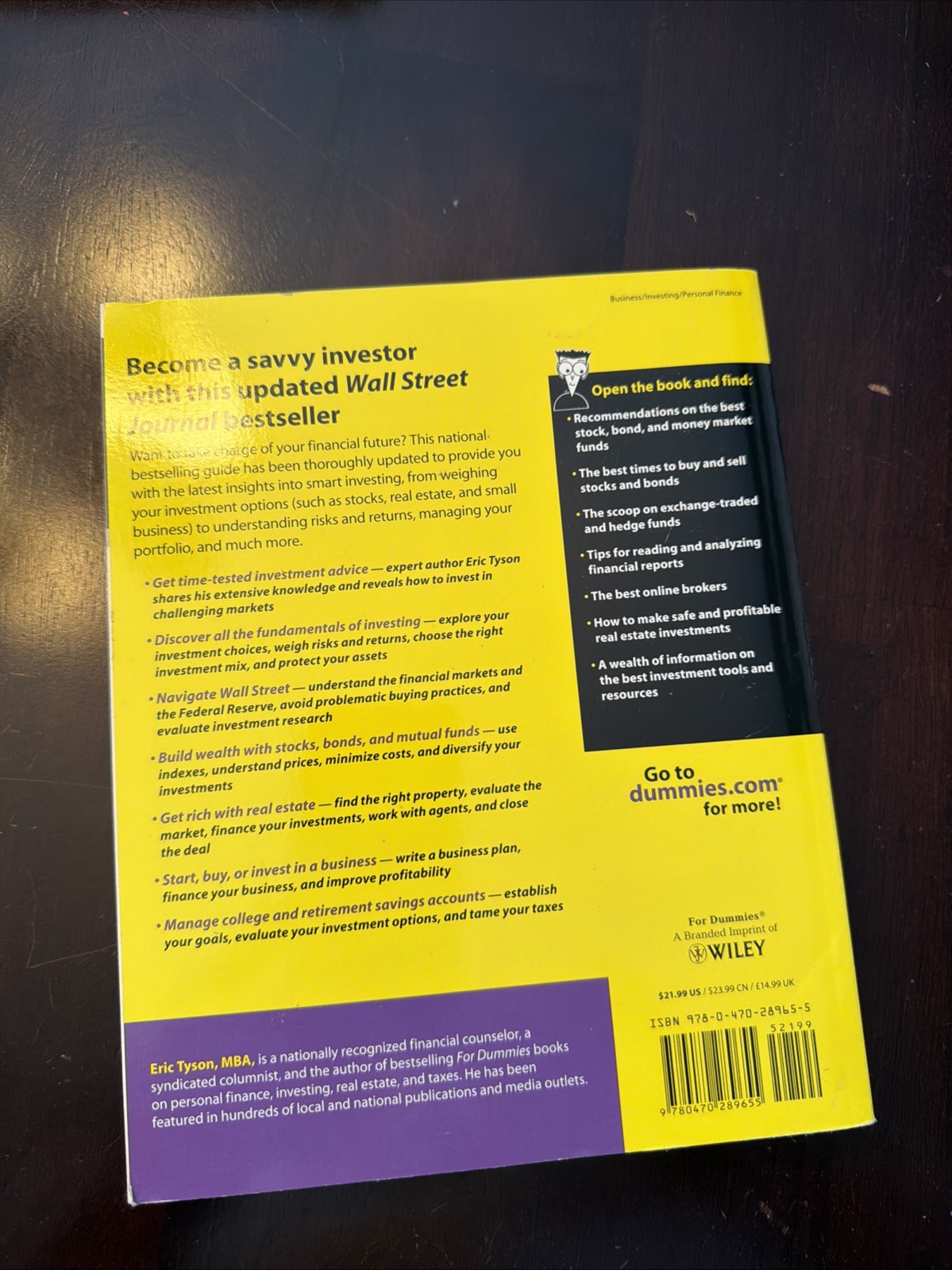 Investing for Dummies Eric Tyson