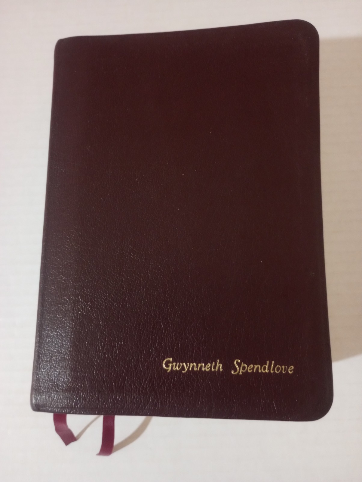 LDS Burgundy QUAD Leather 7.5″x5.5″ Scriptures Bible Book Of Mormon D&C PoGP