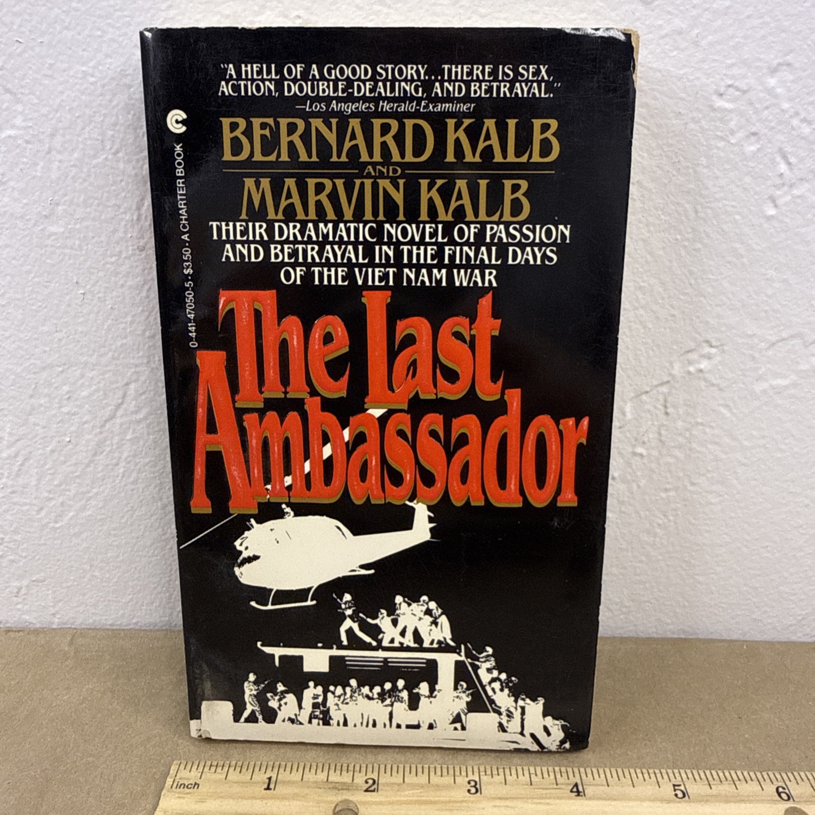 VTG 1984 The Last Ambassador PB Bernard, Marvin Kalb 1st Charter Print