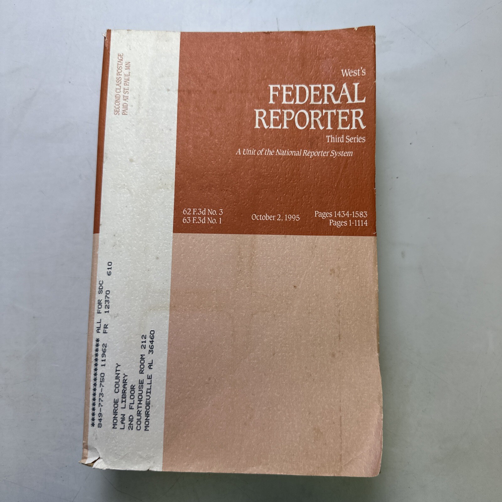 Wests Federal Reporter – 3rd Series – October 1995