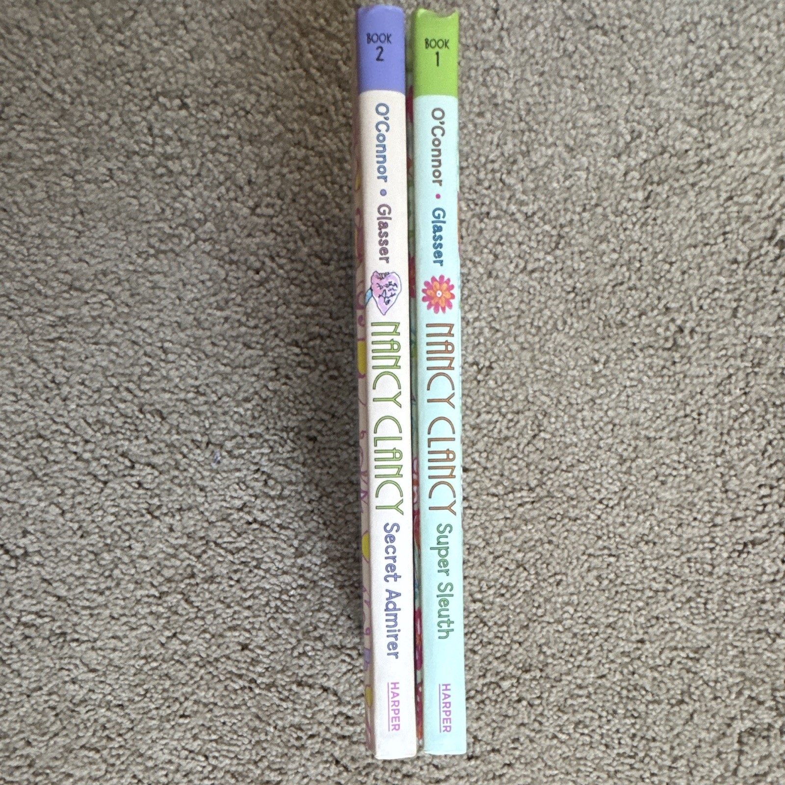 Jane O’Connor Nancy Clancy Books 1-2 Hardcover Illustrated Ages 9-12