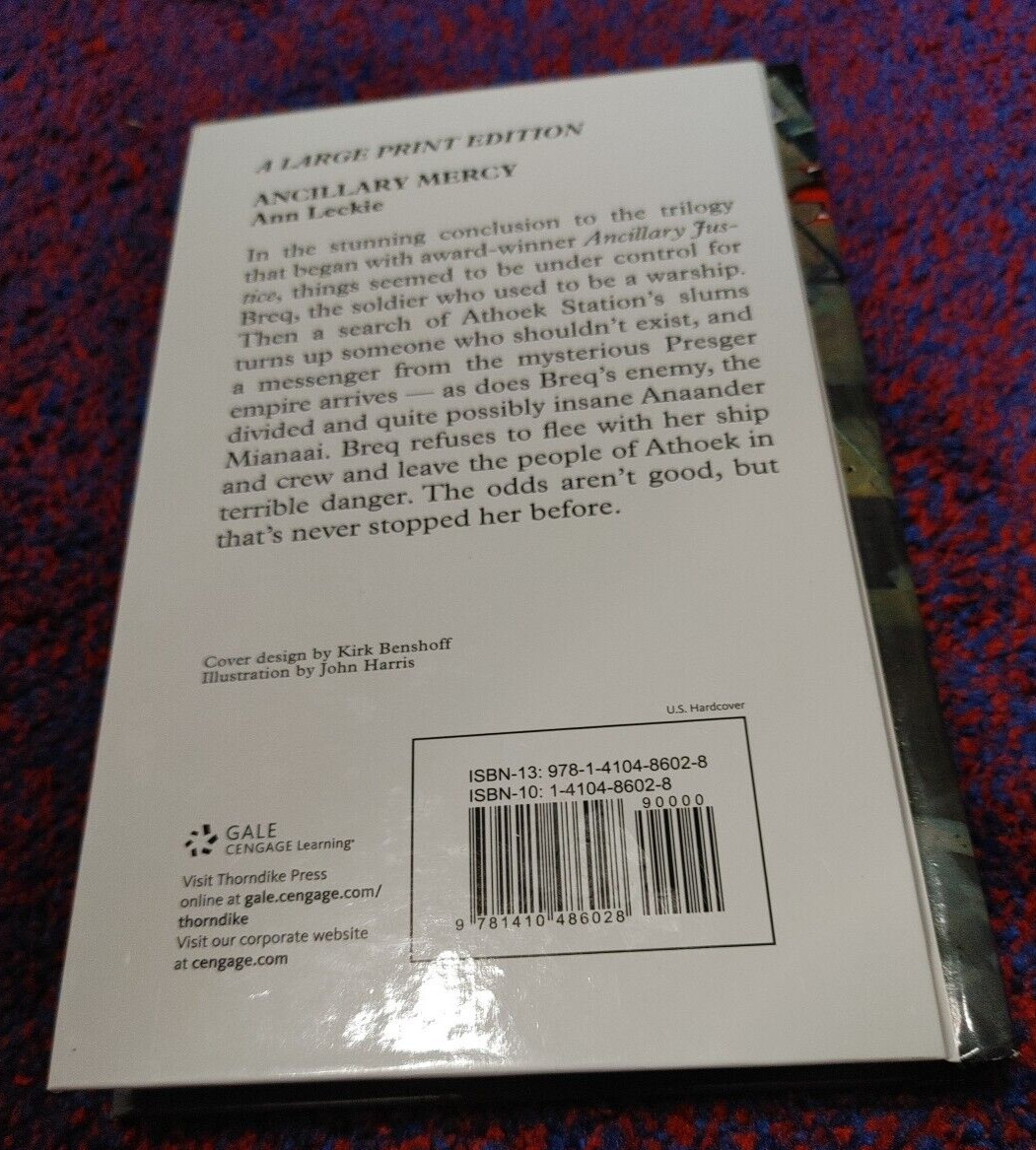 Ancillary Mercy (Imperial Radch) – Hardcover By Leckie, Ann – New