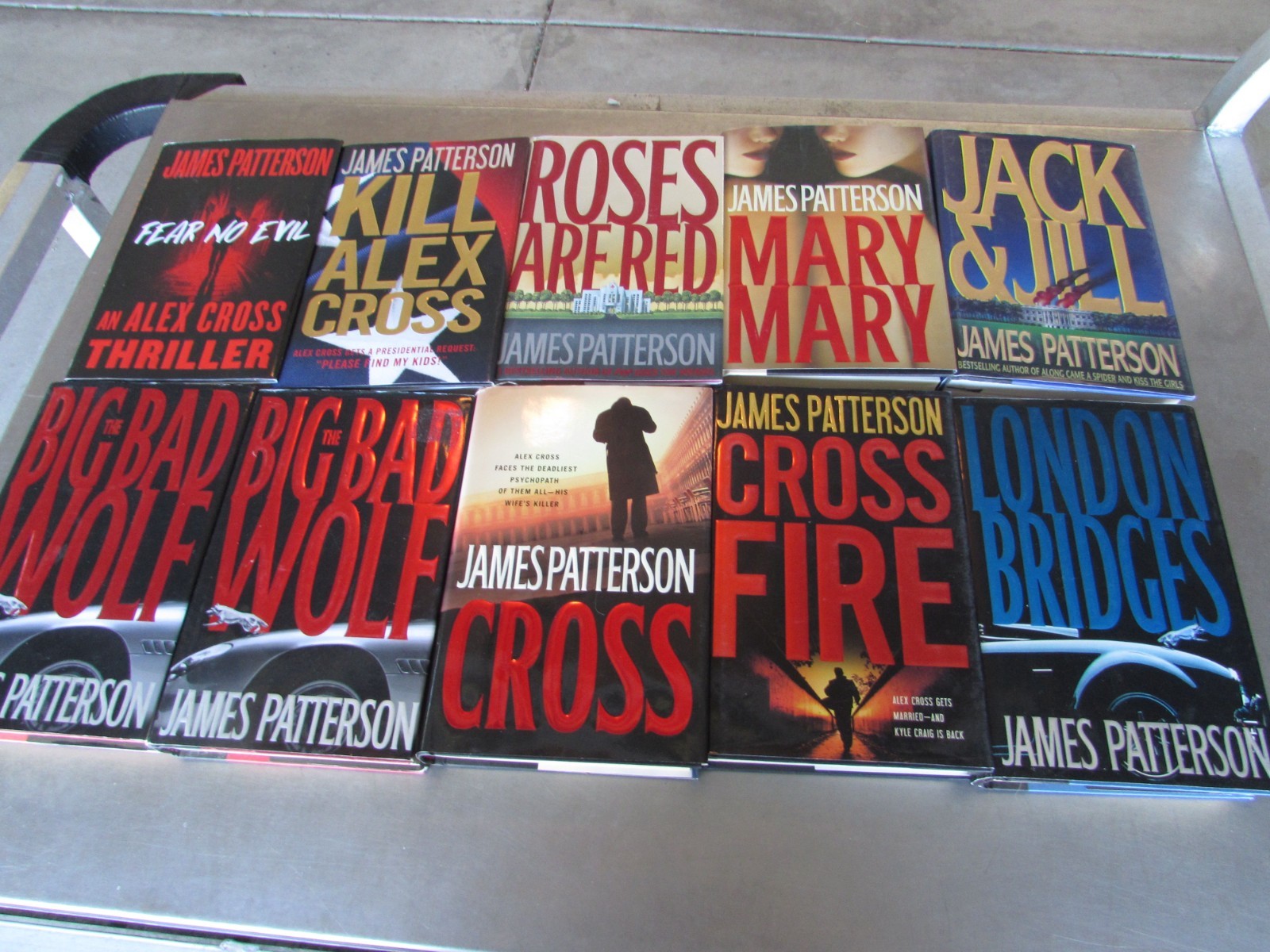 Lot of 10 – James Patterson – Alex Cross Series -hard back 1st edition