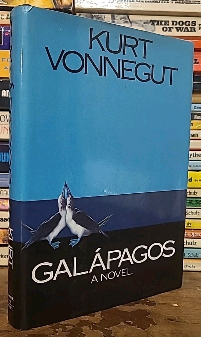1985 Kurt Vonnegut GALAPAGOS Hardcover Book DJ $16.95 Delacorte Press VGC-New