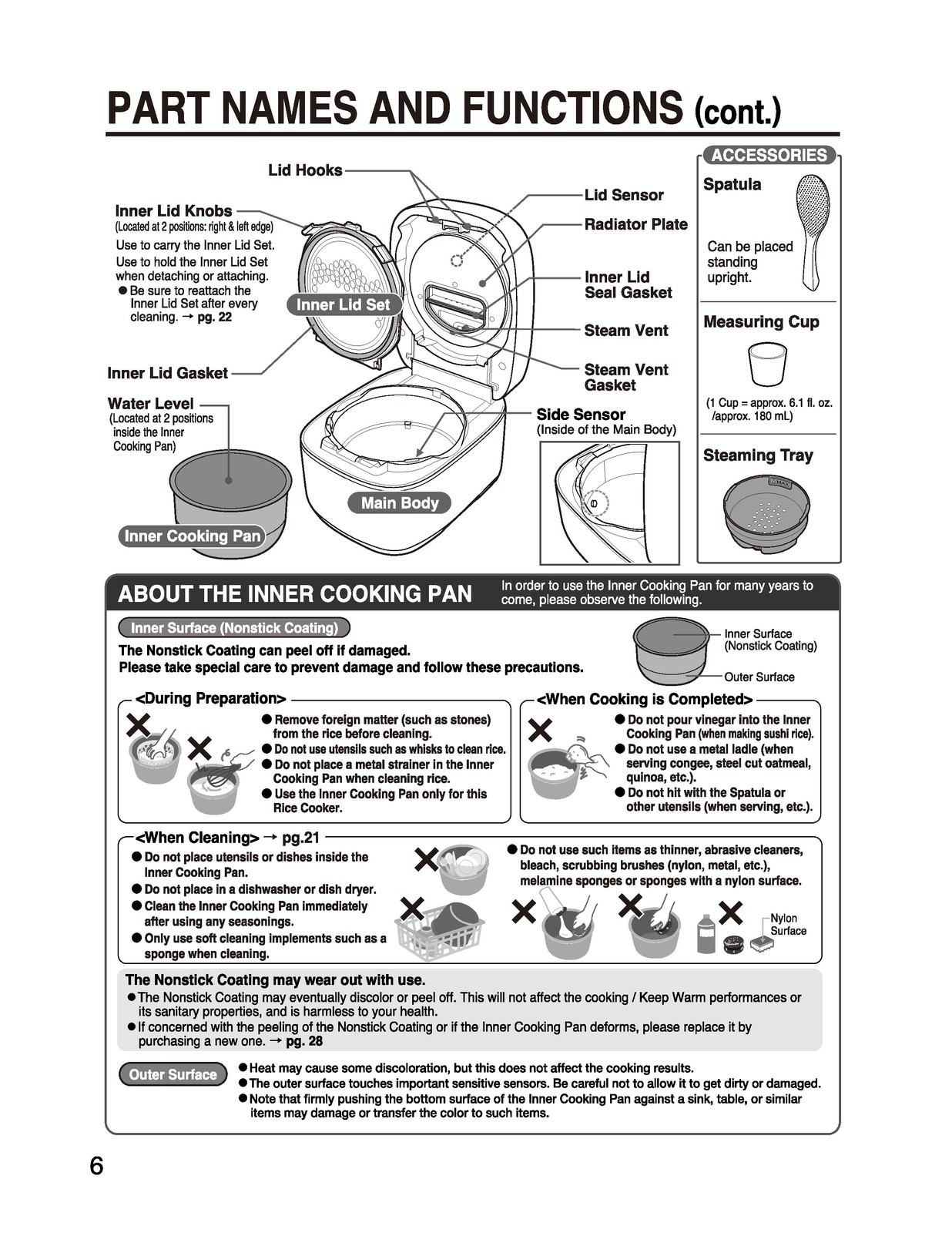 ZOJIRUSHI NW-QAC10 18 Induction Heating Rice Operating Instructions Manual