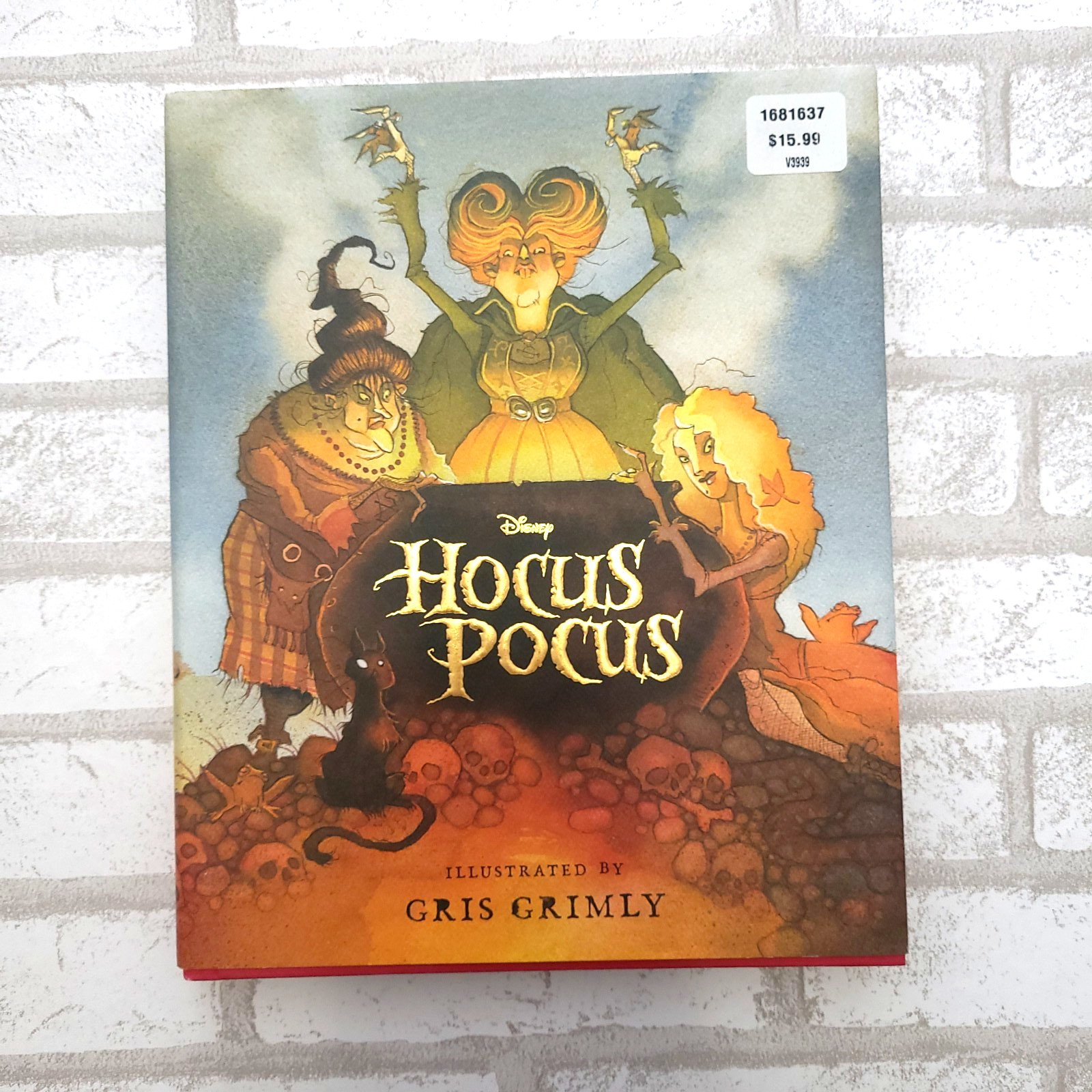 Disney’s Hocus Pocus Illustrated Hardcover Novel Book A.W. Jantha Excellent Cond