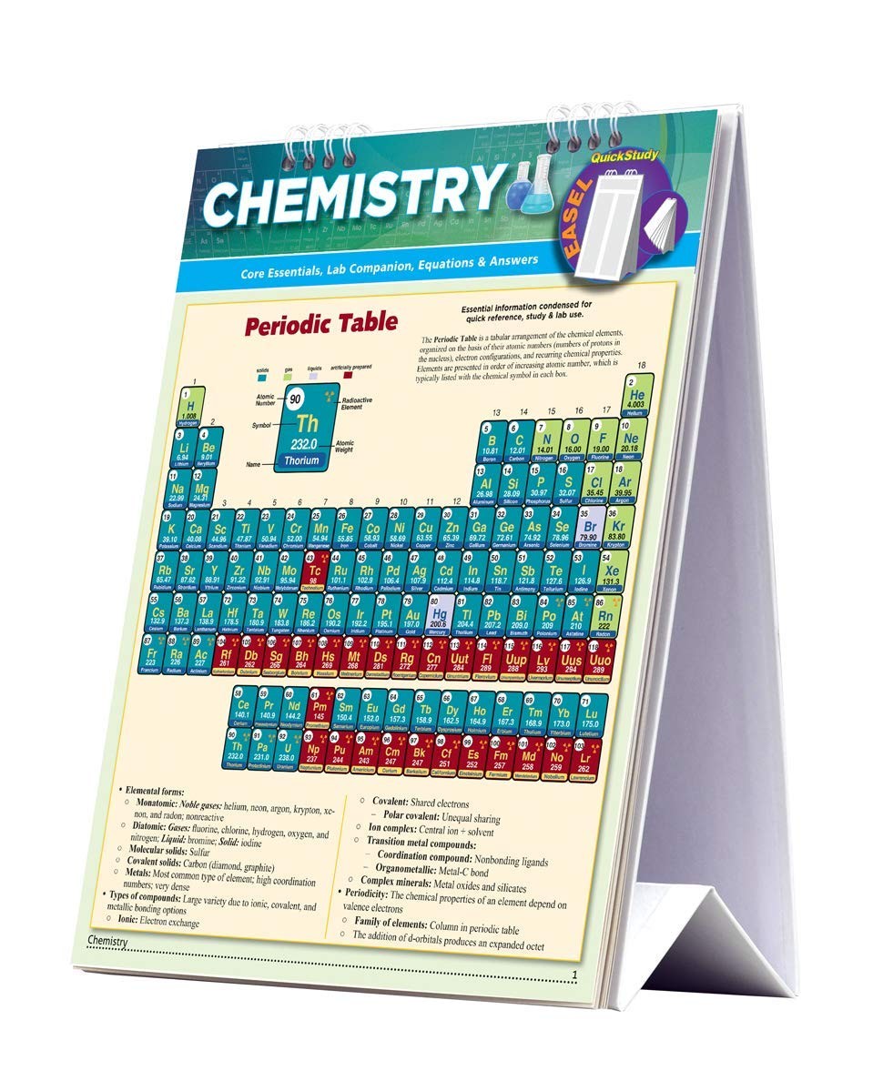 Chemistry Easel Book: a QuickStudy Reference Tool – Core Essentials, Periodi…