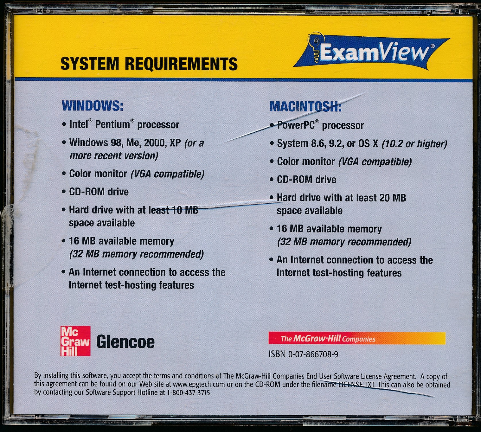 Teachers ExamView Pro Testmaker Test Bank CD-ROM – Glencoe Mathematics Geometry