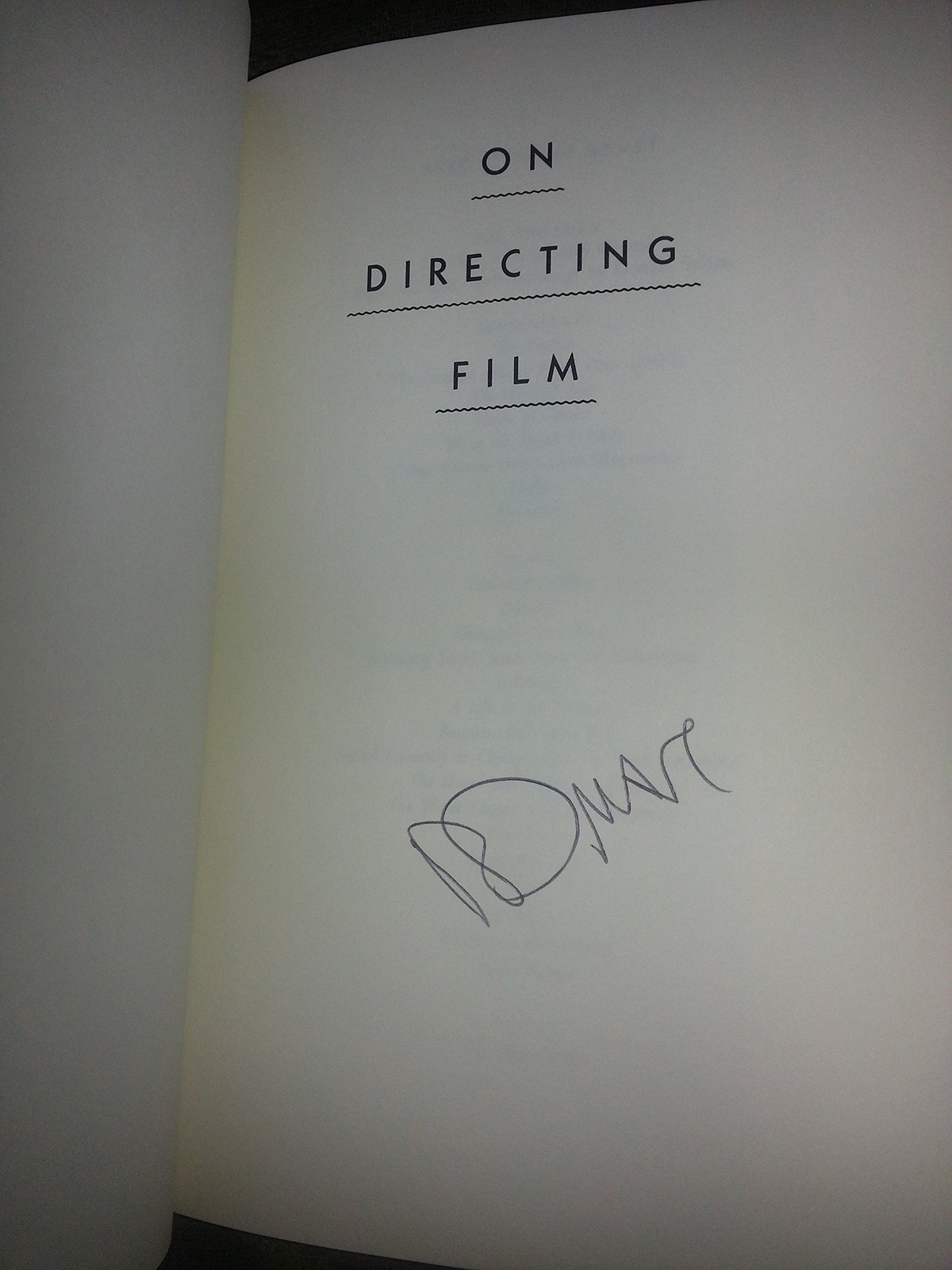 On Directing Film
