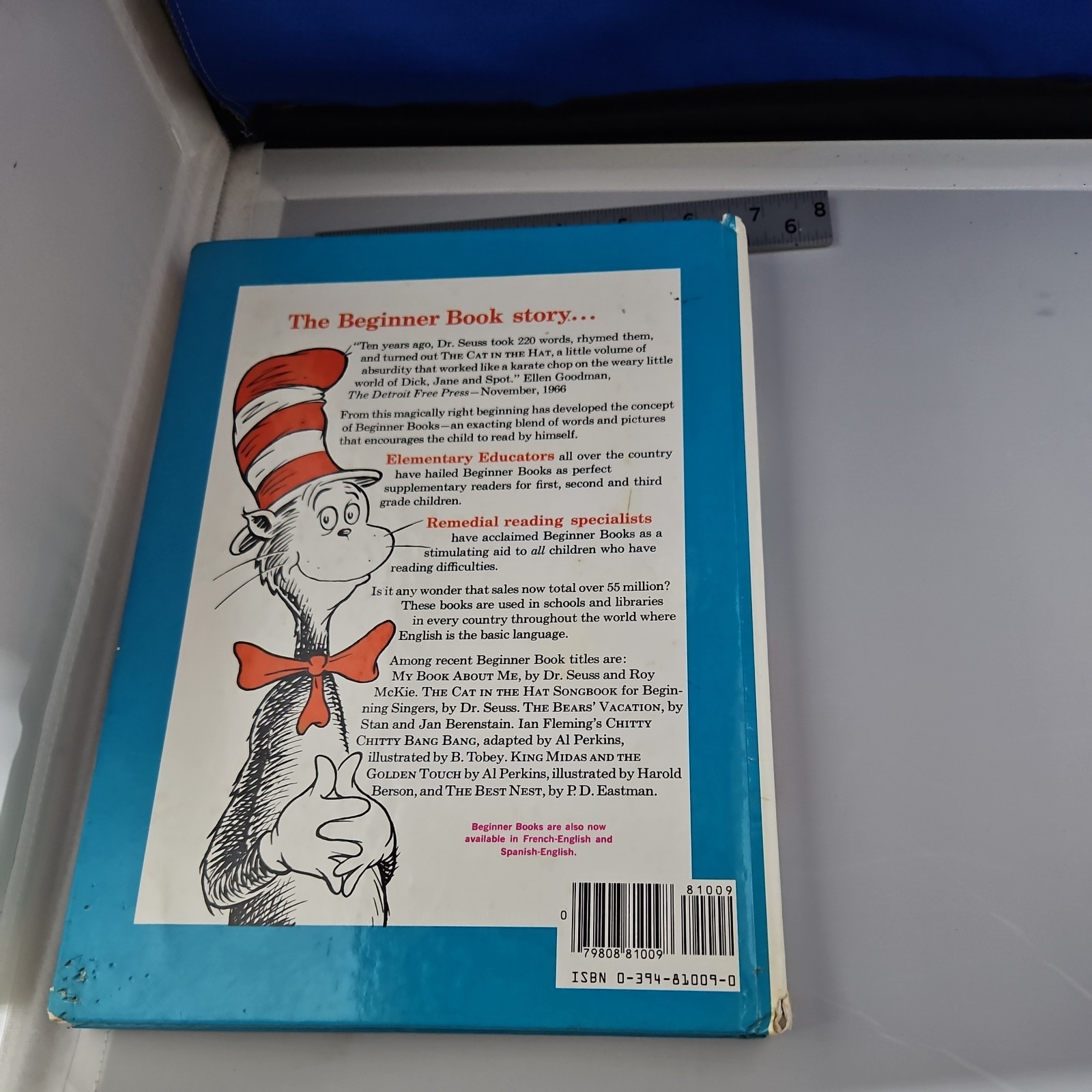 The Cat in the Hat Beginner Book Dictionary Hardcover PD Eastman 1964 “vintage”