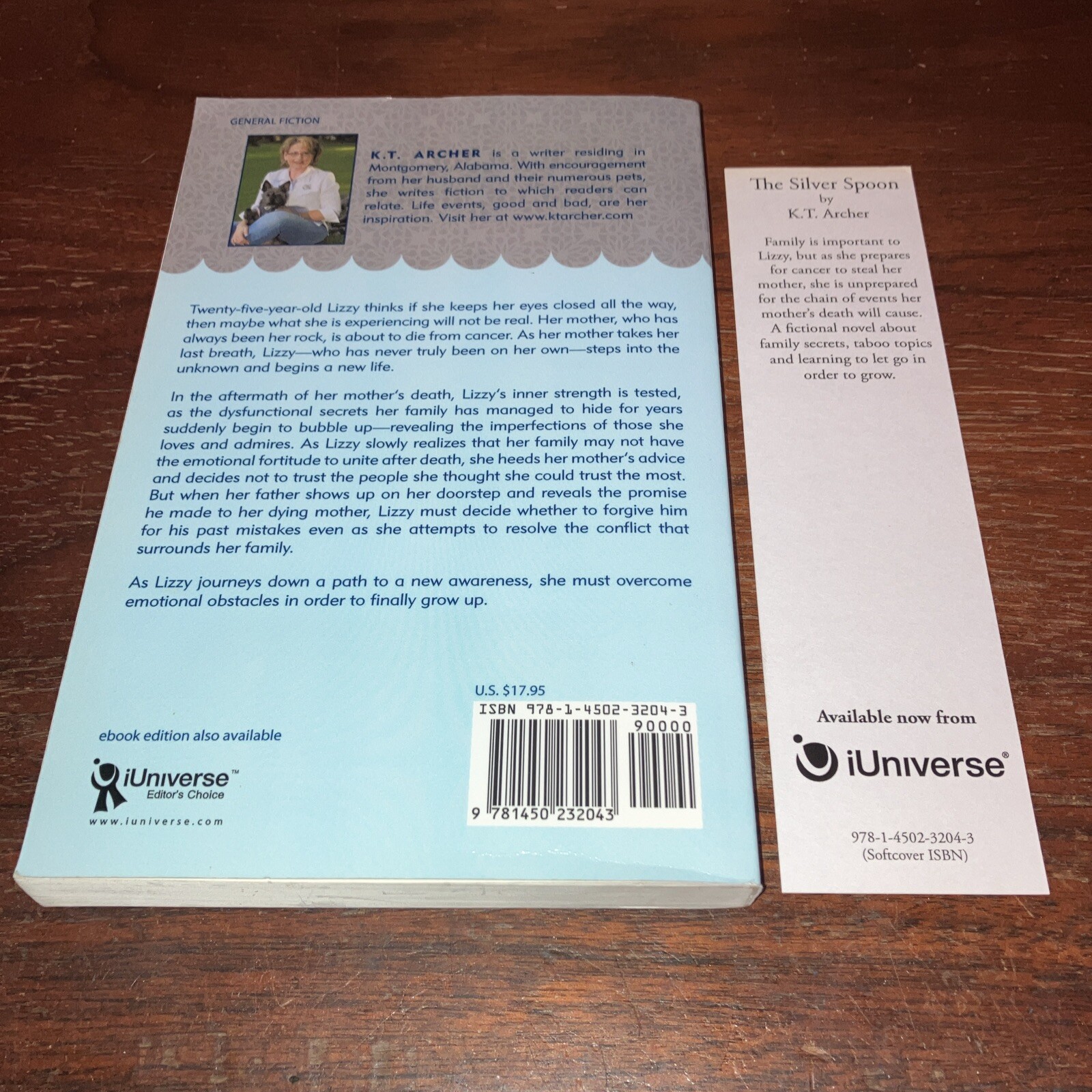 Silver Spoon – K. T Archer (2010, Trade Paperback) Good Shape – Signed +Bookmark
