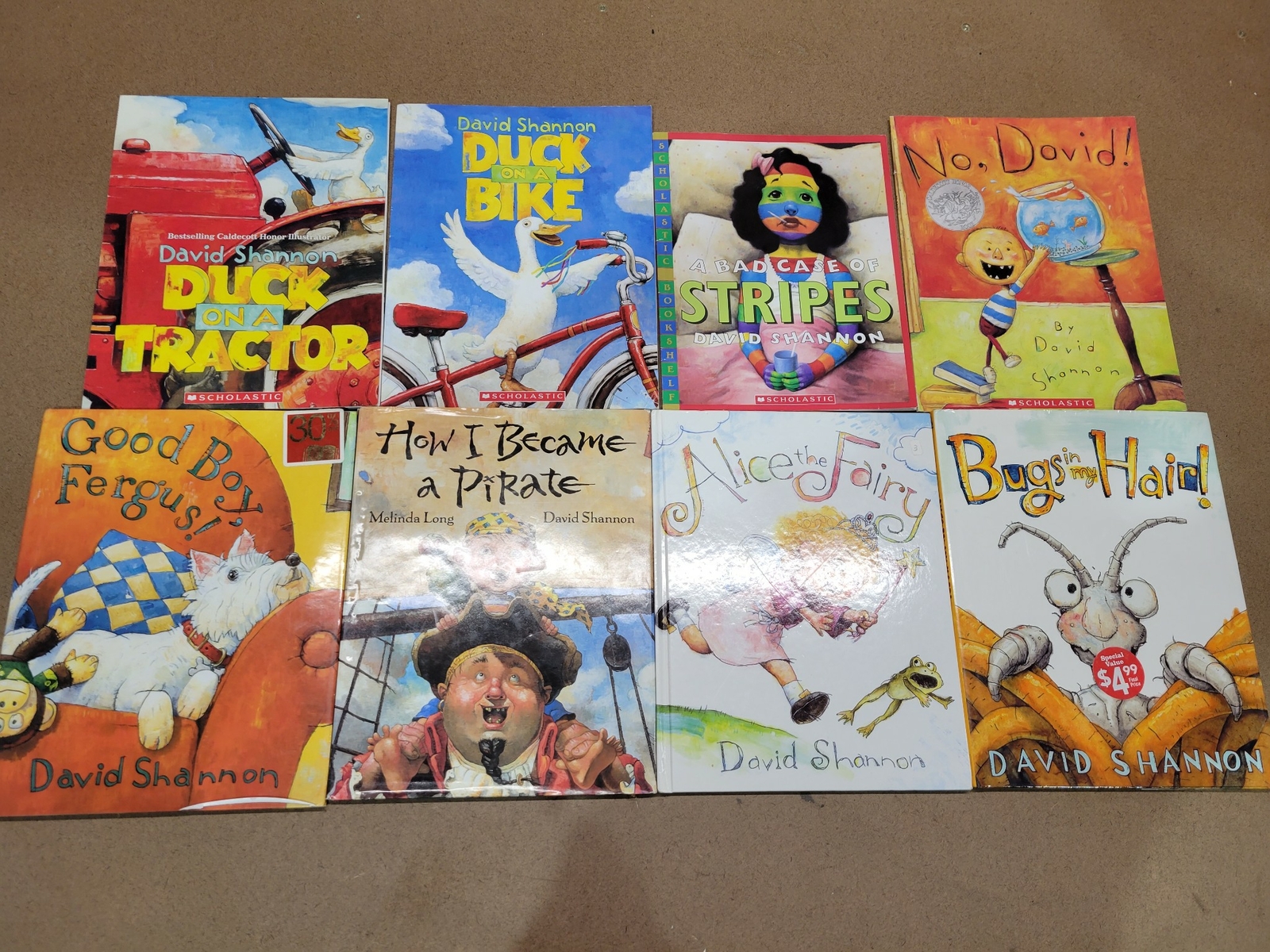 Lot of 8 Picture Books By David Shannon – Paperback & Hardcover