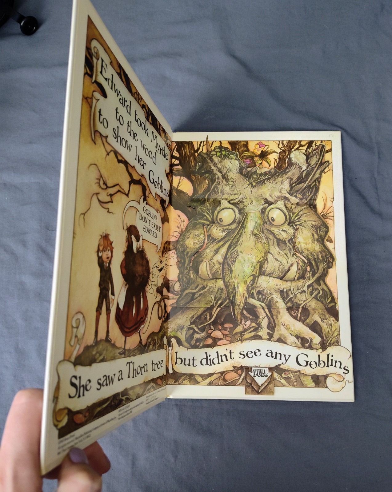 GOBLINS *SIGNED & Illustrated* 1st Am. Edition Pop-Up Book Brian Froud HC