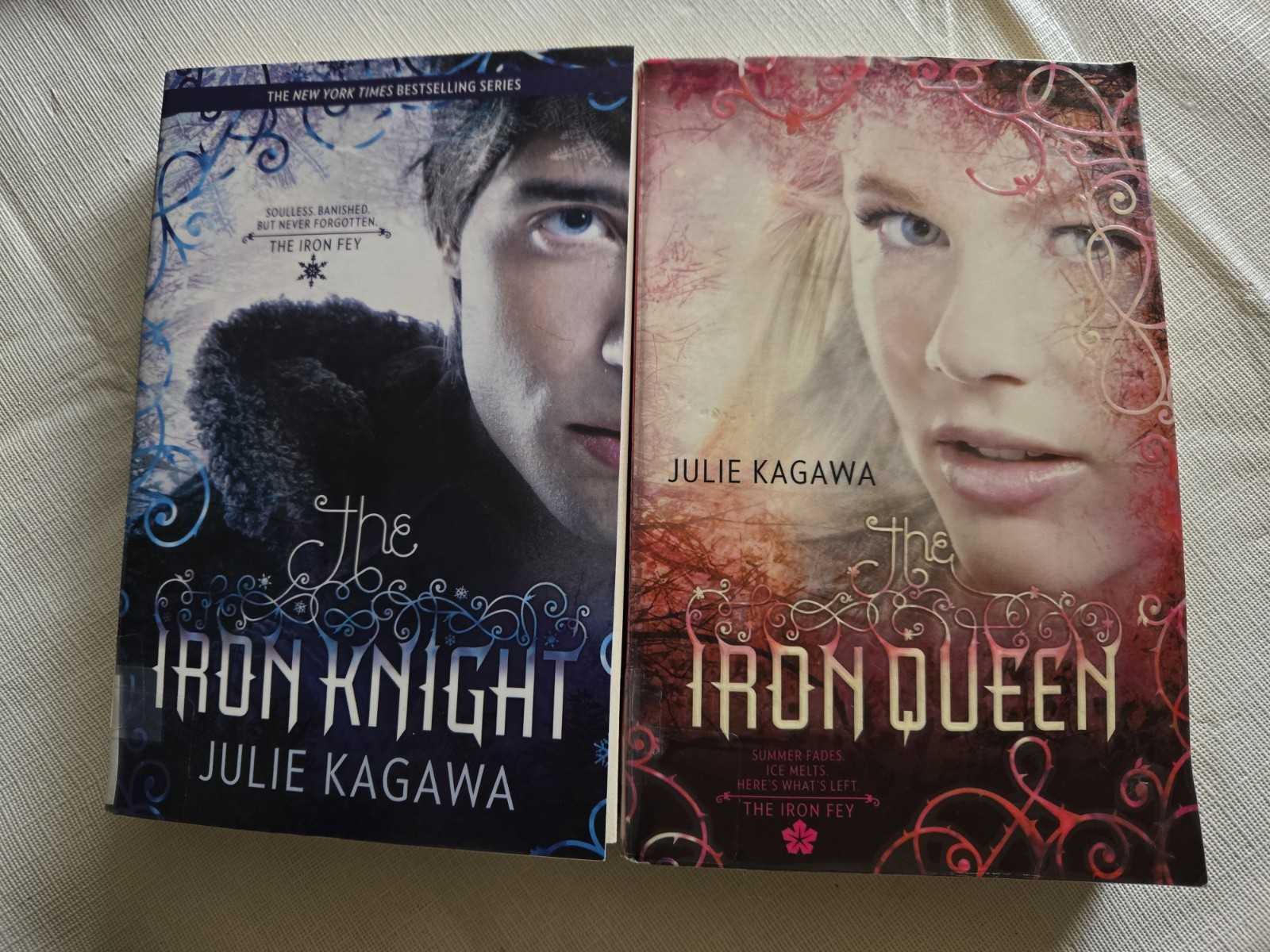 Iron Fey Lot of 2 Iron Daughter & Iron King Julie Kagawa Trade Paperback Ex Libr