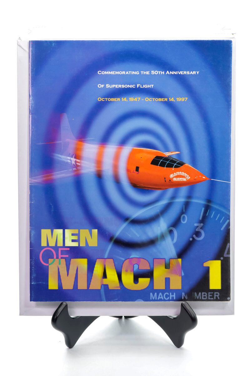 Men Of Mach 1 50th Anniversary Supersonic Flight Booklet 1997 Yeager